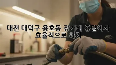 대전 대덕구 용호동 장거리 용달이사 효율적으로 하기